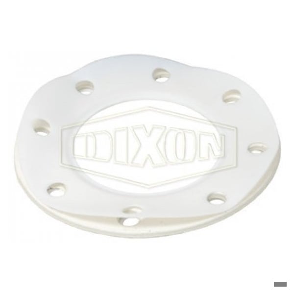 Flange Gasket, PTFE, 4 in Nominal, 6-5/8 in OD x 1/8 in Thick, Domestic